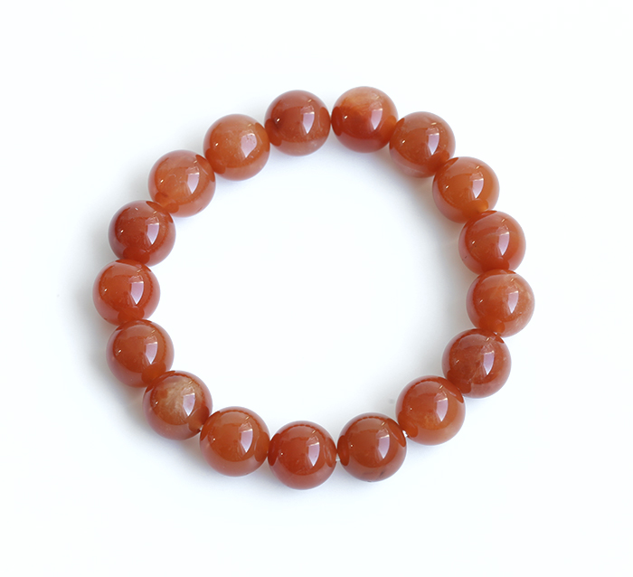 【伊勢】赤水晶のブレスレット　約10mm　　ise6　　