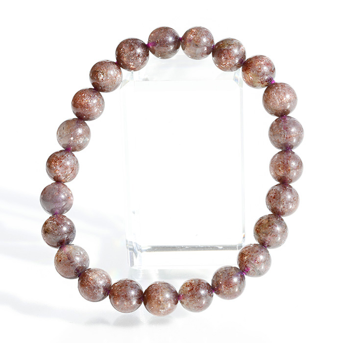 新春2025!アイオライトアベンチュリン（ブラッドショット）の8mmブレスレット No.2