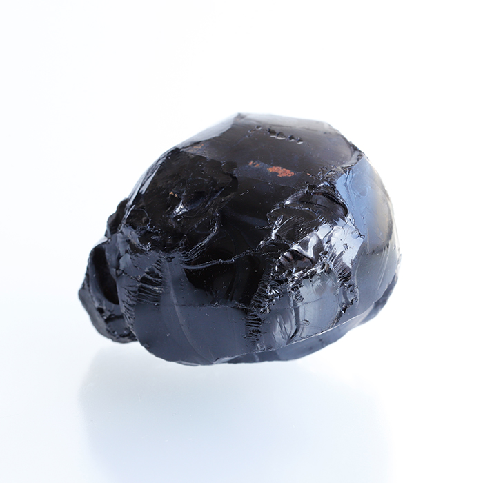 激レア!ブラジル産　ライトニングエッグ（ライトニングケブラリーザ）ブラックトルマリン　48×37.5mm　No,1