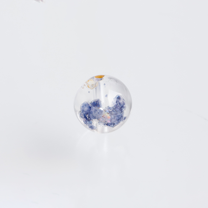 伊勢浄化!フローライトインクォーツSAのビーズ　8mm　　【1粒】ise22　No.3