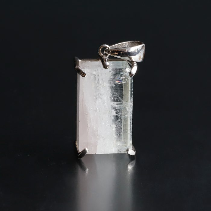 【伊勢】アクアマリンwithモルガナイトのシルバー925製 ペンダント　18.1×11.1ｍｍ　《No.1》 　ise25　　