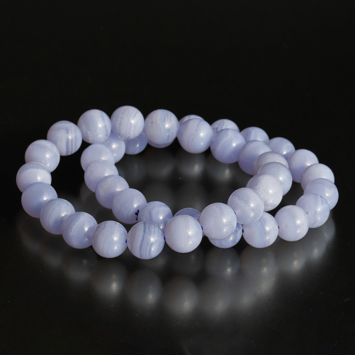 伊勢!ブルーレースアゲートの約10mmブレスレット 　　ise25