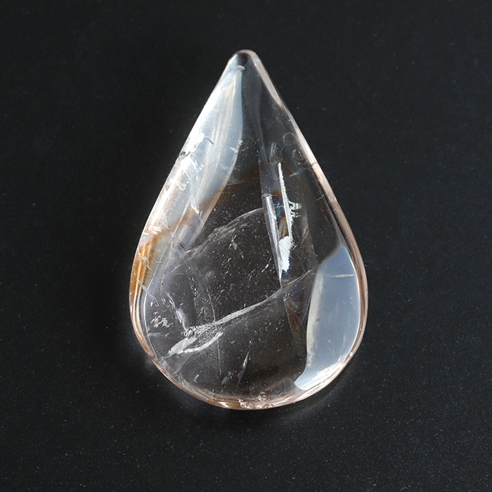 限定！パウエライトファントムアメジスト　ティアドロップタンブル 　42×27mm 　No.9