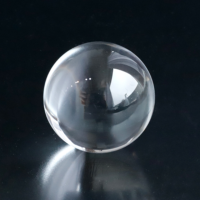 【伊勢】水晶ざぶとん付☆ 天然無垢水晶丸玉 【33mm】     　ise27