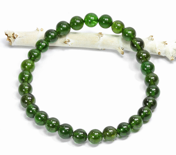 激安!クロムダイオプサイトのSA6mmブレスレット　  　【天然石・パワーストーン】