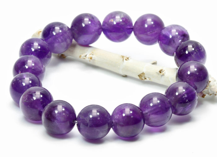 限定!スペシャル特価!デビット・ガイガー氏のシリウスアメジスト【濃い目】約12mmブレスレット　【パワーストーン/天然石】