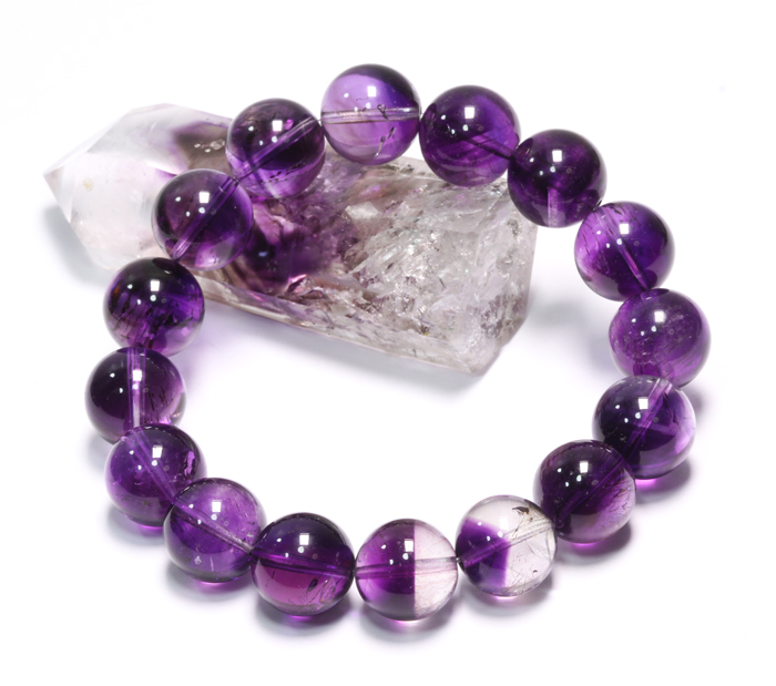 激レア!限定入荷!マゼンダパープル★ブランドバーグアメジストの12mmUPブレスレット　　/EG【パワーストーン/天然石】