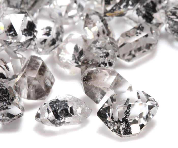 完全限定!日本最安値!タール入り☆高品質ハーキマーダイヤモンド1個販売     【天然石・パワーストーン】