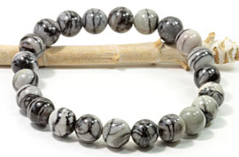 限定!特価!ゼブラジャスパーの8mmブレスレット　