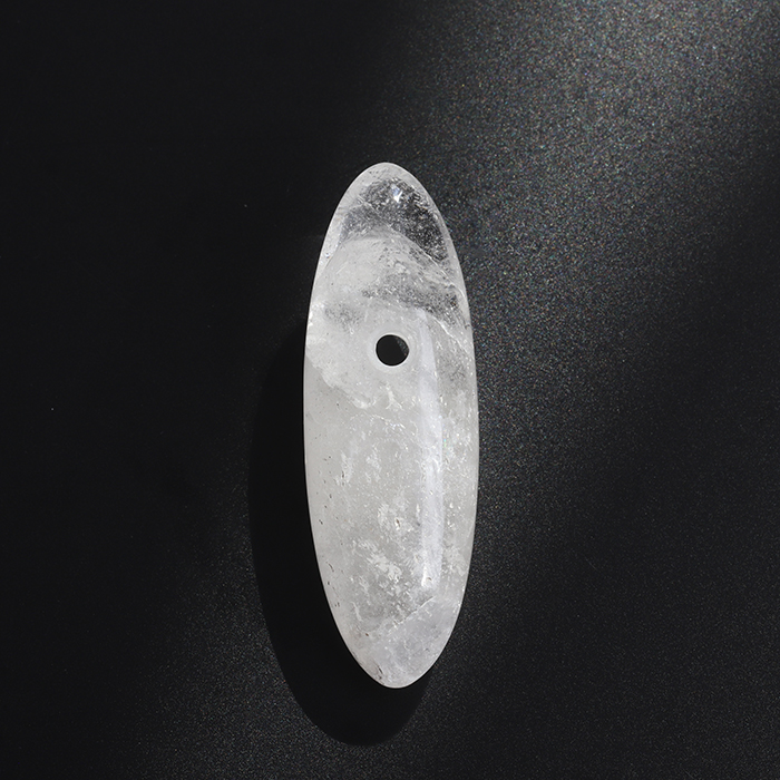 【伊勢】激レア☆山梨県黒平鉱山産水晶　　大珠　　　47mm   No.1           ise1