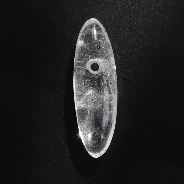 【伊勢】激レア☆山梨県黒平鉱山産水晶　　大珠  48mm  　No.2   　     　     ise1