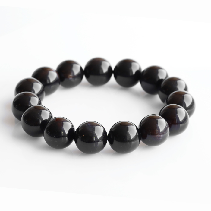 【伊勢浄化済み】限定！プラジオクレース・ムーンストーンAAAの14mmブレスレット[No.5]ise6