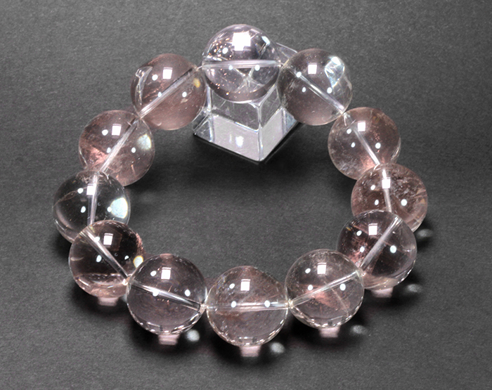 珍品!大特価★ピンクエンジェルラダーAAAの22mmブレスレット　　　【パワーストーン・天然石】 　