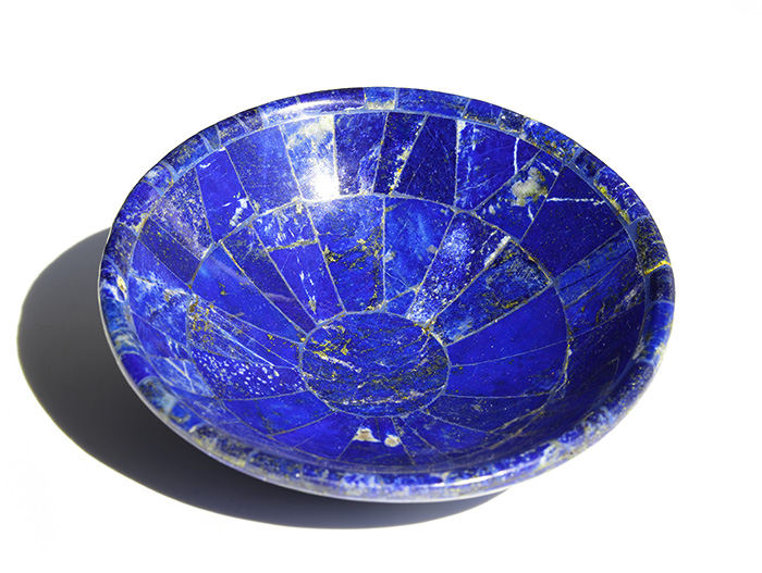限定入荷!高品質パイライトラピスラズリのディッシュ　【1】　　