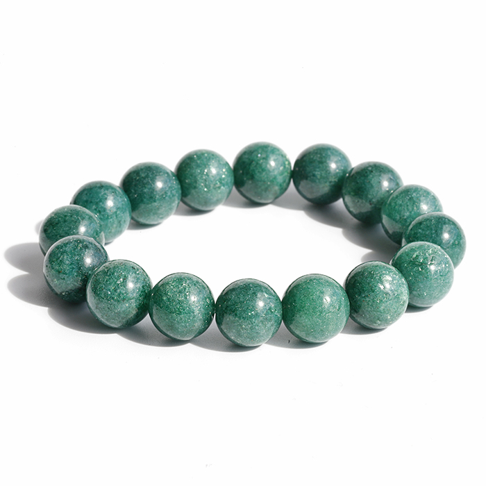 限定数限り!グリーンアベンチュリンの12mmSAブレスレット　タイプ2    【天然石・パワーストーン】