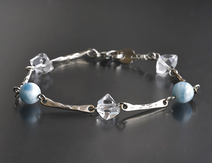 限定!ラリマーSAとハーキマーのデザインブレス