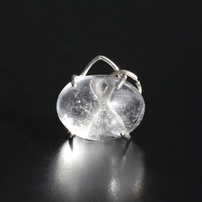 限定!証明書付き☆モンド クオーツ　シルバーペンダント  　No,3　 【13×10mm】　　　
