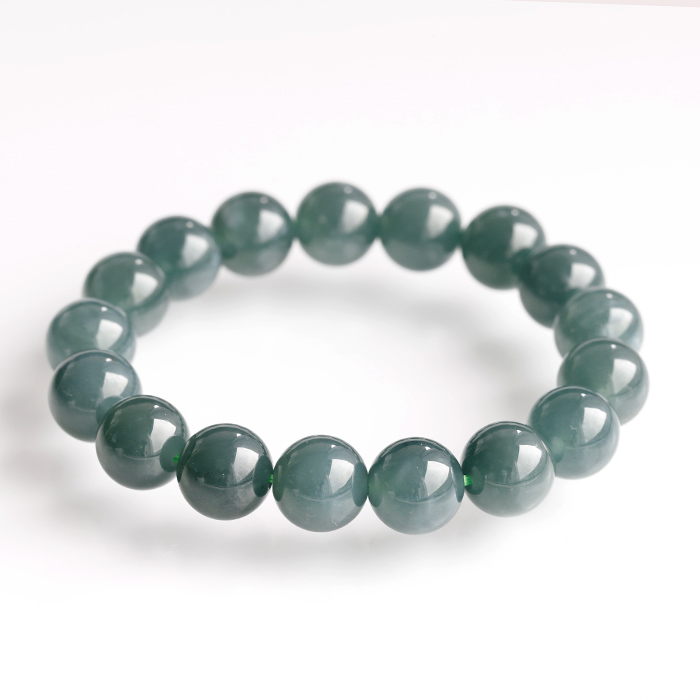 浄化済み!グアテマラ産翡翠SA　約12mmブレスレット  【1】　　izumo1