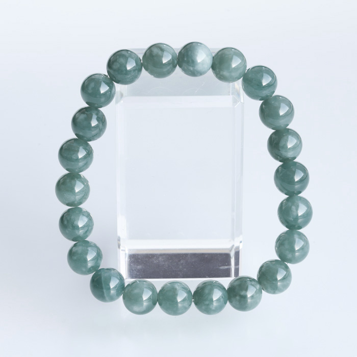 浄化済み!グアテマラ産翡翠AAA　約8mmブレスレット  【17】　　izumo1