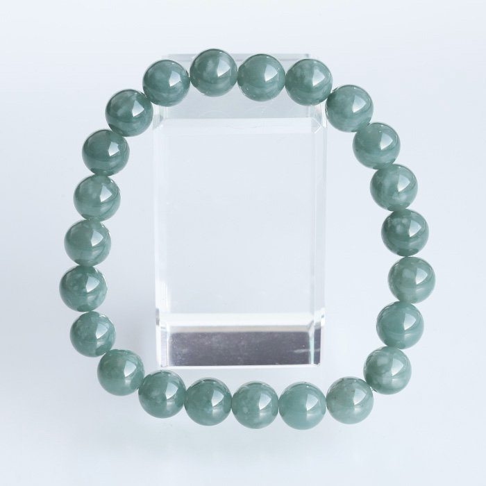 浄化済み!グアテマラ産翡翠AAA　約8mmブレスレット  【20】　　izumo1