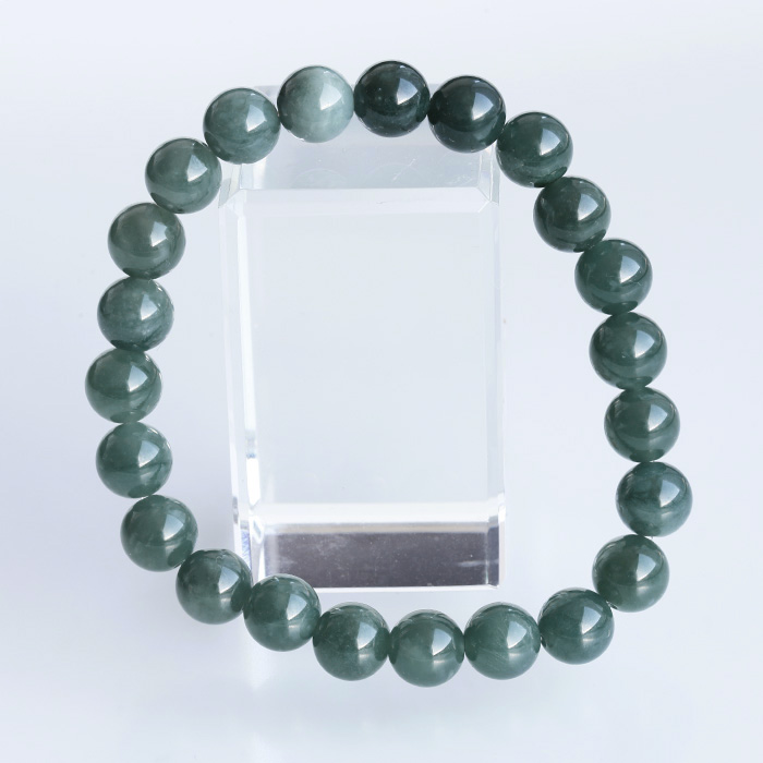 浄化済み!グアテマラ産翡翠AAA　約8mmブレスレット  【26】　　izumo1