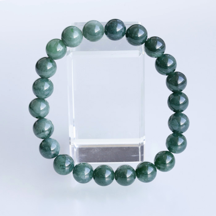 浄化済み!グアテマラ産翡翠AAA’　約8mmブレスレット  【27】　　izumo1