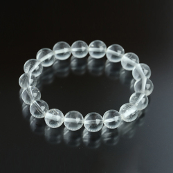 【証明書付き】限定!聖山カイラス産の水晶ブレスレット　9.5~10.3mm   【13】　