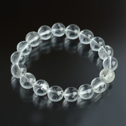 【証明書付き】限定!聖山カイラス産の水晶ブレスレット　9.5~10.4mm   【16】　