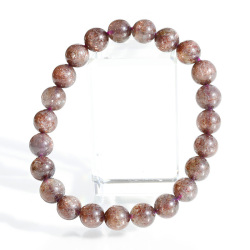 新春2025!アイオライトアベンチュリン（ブラッドショット）の8mmブレスレット No.2