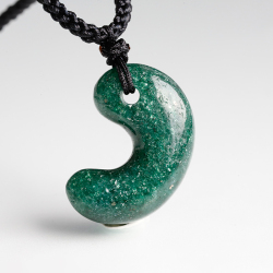 限定!グリーンアベンチュリンのSAの勾玉ペンダント[No.12]　susa2 rei2 sale