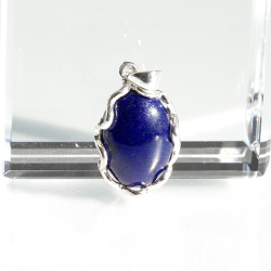 伊勢!ラピスラズリシルバーペンダントトップ　【18×13mm】　No.1　　　ise25