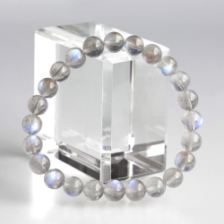 【伊勢浄化】ラブラドライトAA+の7mm前後ブレスレット　No.4　　　ise25