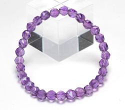 限定!アメジスト6mmのキラキラブレスレット　【パワーストーン/天然石】