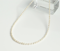 【伊勢浄化済み】真珠化学研究所鑑別書付★アコヤ貝真珠のベビーパール 4mm前後ネックレス38cm[5]ise6