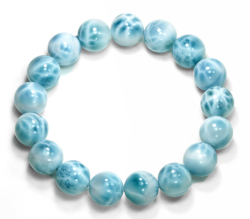 限定!鑑別書付!極上!スーパーブルーラリマーAAAAAの12.5mmブレスレット 【天然石・パワーストーン】