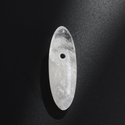 【伊勢】激レア☆山梨県黒平鉱山産水晶　　大珠　　　47mm   No.1           ise1