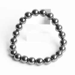 激安!ヘマタイトの8mmブレスレット　 【天然石・パワーストーン】　SEO