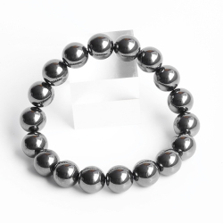 特価!ヘマタイトの10mmブレスレット　 【天然石・パワーストーン】　SEO
