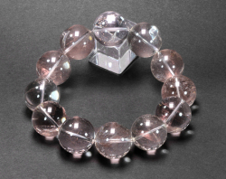 珍品!大特価★ピンクエンジェルラダーAAAの22mmブレスレット　　　【パワーストーン・天然石】 　