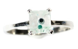 特価!珍品!ギラライトインクオーツのリング /4月【パワーストーン・天然石】