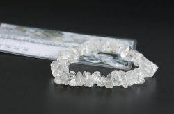 限定！証明書付!ハーキマーダイヤモンドのさざれブレスレット　10×5mm前後　　