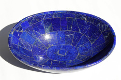 限定入荷!高品質パイライトラピスラズリのディッシュ　【2】　　