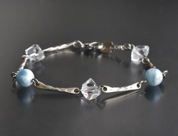 限定!ラリマーSAとハーキマーのデザインブレス