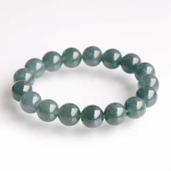 浄化済み!グアテマラ産翡翠SA　約12mmブレスレット  【6】　　izumo1