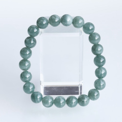 浄化済み!グアテマラ産翡翠AAA　約8mmブレスレット  【17】　　izumo1