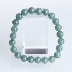 浄化済み!グアテマラ産翡翠AAA　約8mmブレスレット  【20】　　izumo1