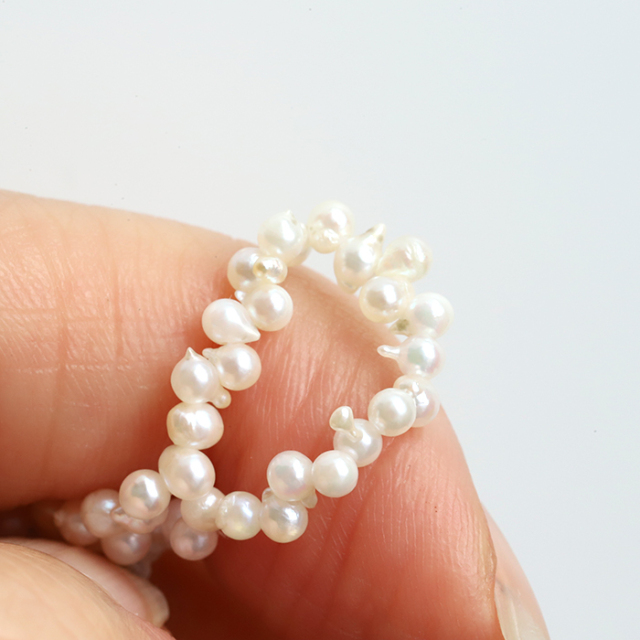 ベビーパール 3連 中央宝石研究所 アコヤ真珠 鑑別書 ホワイト