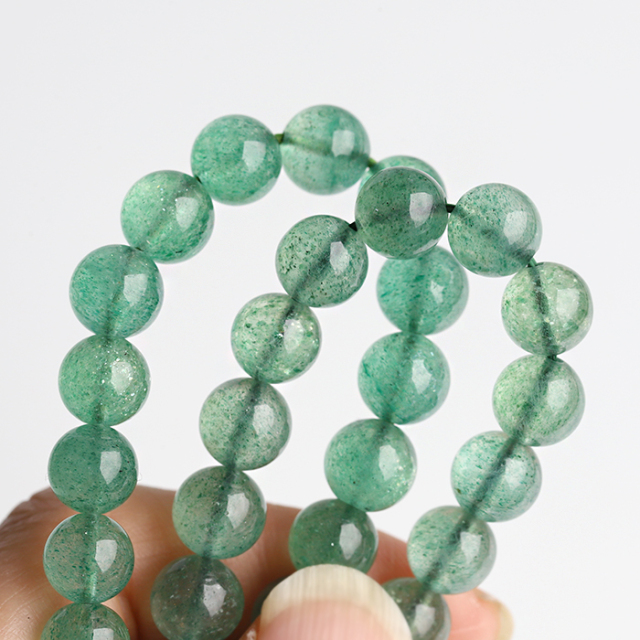 限定!入荷☆シャイニングアベンチュリンSAの10mmUPブレスレット 24 c4