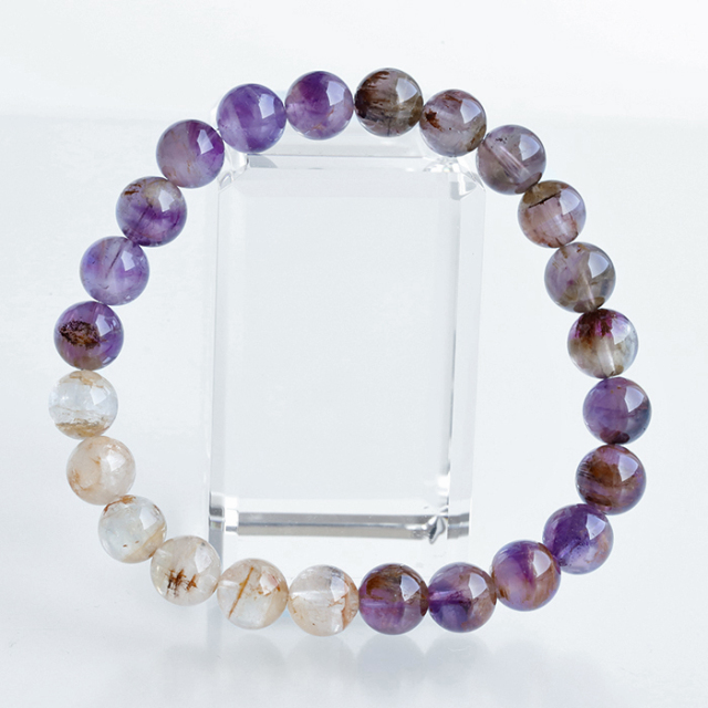 底値！希少　ドリームコートレムリアン　ブレスレット　大珠15〜15.5センチ ドリームコートレムリアンのブレスレット【パワーストーン/天然石】