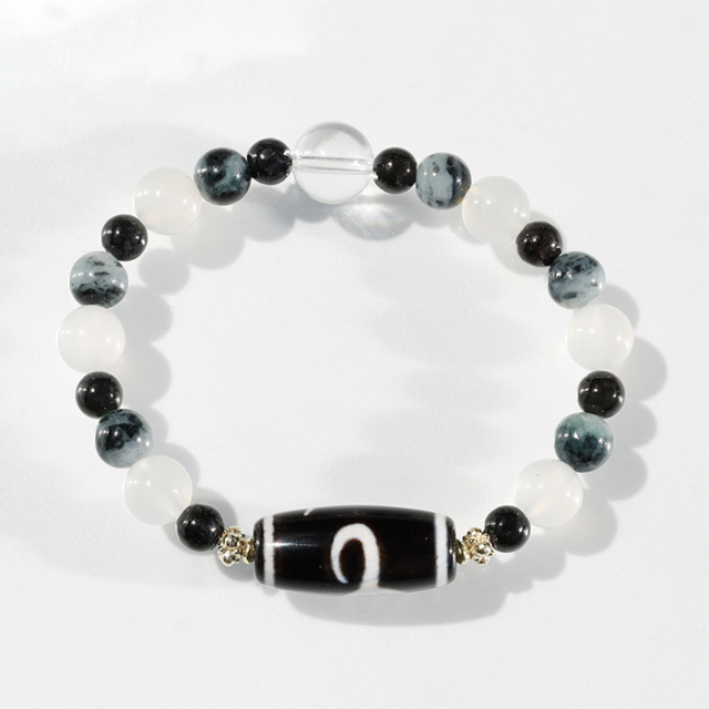 限定!高級天珠「白蛇」 【パワーストーン・天然石】